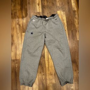 Nike Dallas Cowboys equipment on field, sweats joggers NFL authentic football